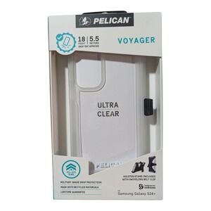 K8. Pelican Voyager Holster‎ Case For Samsung Galaxy S24+ - Clear